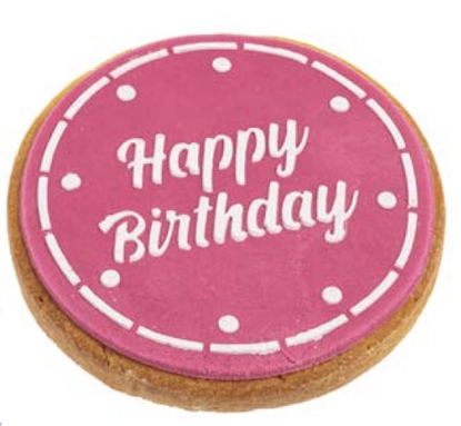 Picture of GOURMET HAPPY BIRTHDAY  DOG COOKIE LARGE WITH CANDLE